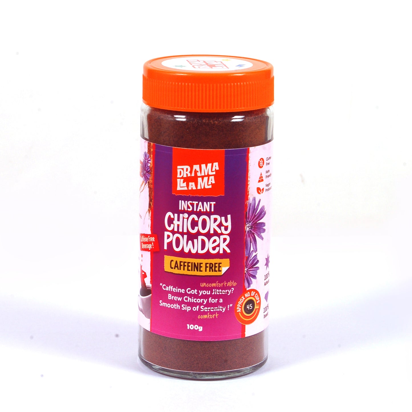 Instant Chicory Powder 100g (100% Natural caffeine free health beverage)