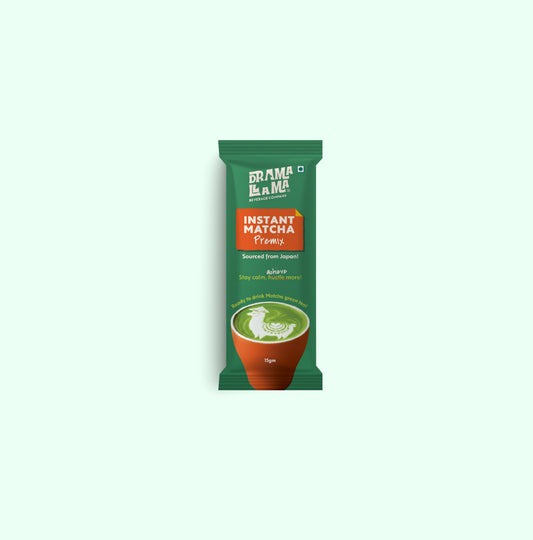 Drama Llama Matcha Premix Latte | 3-in-1 | Pack of 3 Sachets
