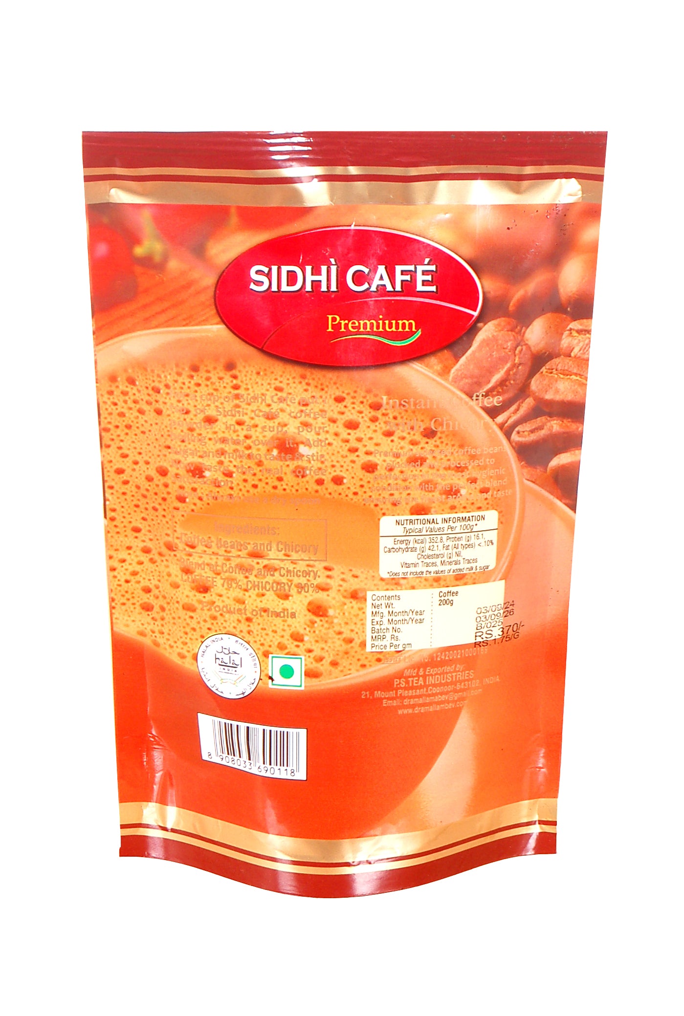 SIDHICAFE 200g INSTANT COFFEE