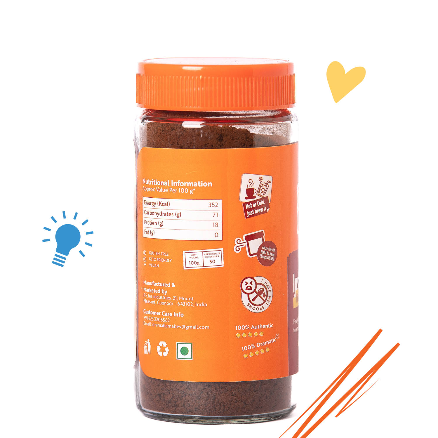 Pure Instant Buy Pure Instant Coffee (100g) Online at Best Prices in India – DramaLlama